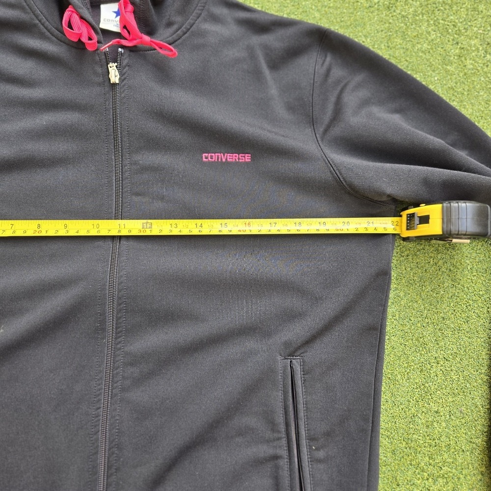 Converse Jacket Women's Size XL black/pink Full Zipper - Picture 10 of 11